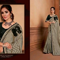 Fancy Gota Embroidery Saree For Women's