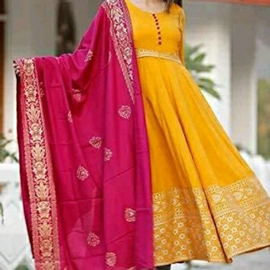 Anarkali Print Kurti