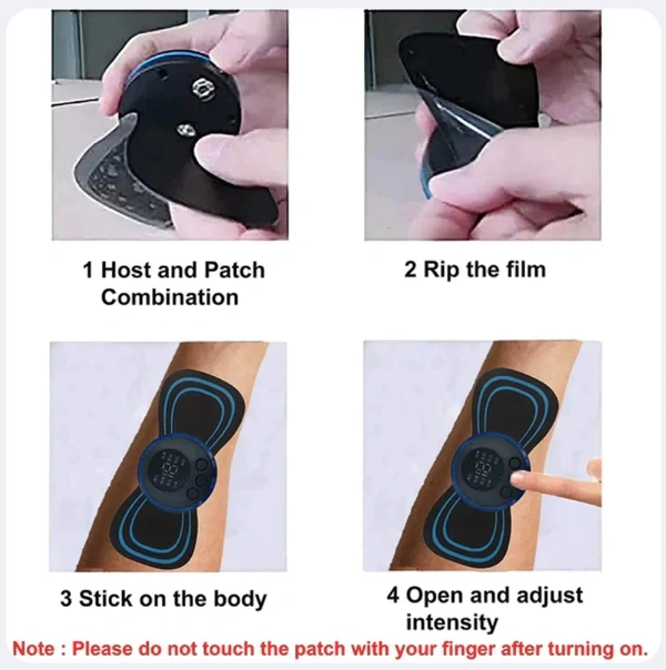 Mini Massager Machine Buy 1 Get 1 Free  - Black, Mini