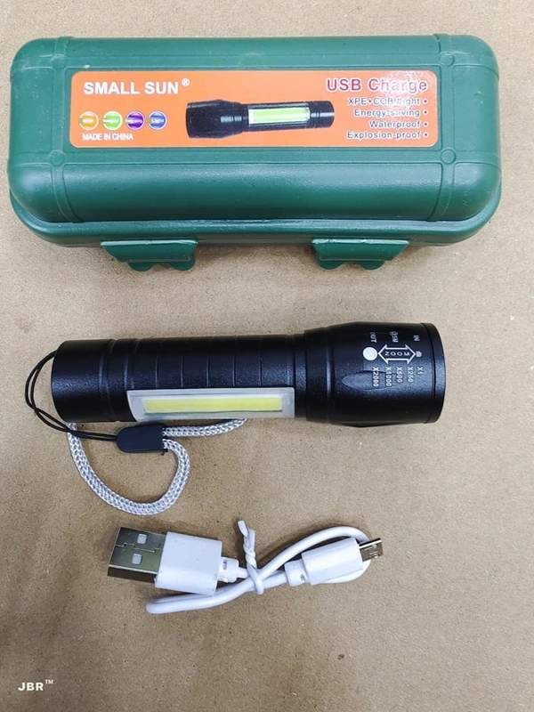 Emergency Mini Torch With 2 Mode - Black, Mini