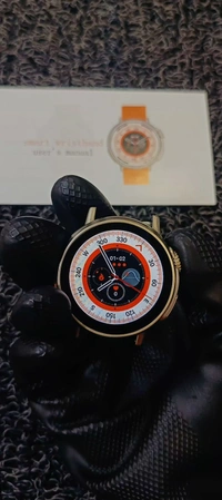 Round Ultra Watch With 2 Strepe Free - Silver, Free