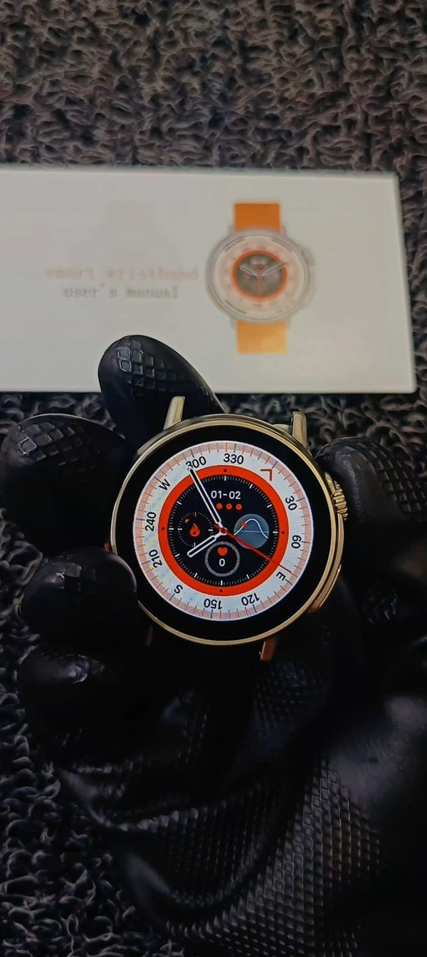 Round Ultra Watch With 2 Strepe Free - Silver, Free