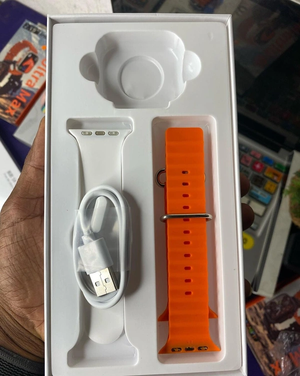 S8 Ultra 4G Sim Card Watch  - Web Orange, Free