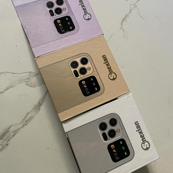 Flip Keypad Phone Like iPhone  - Gold