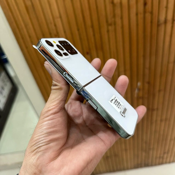 Flip Keypad Phone Like iPhone  - Gold