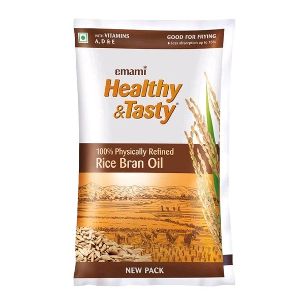 Emami Healthy & Tasty Rice Bran Oil  - 1lt