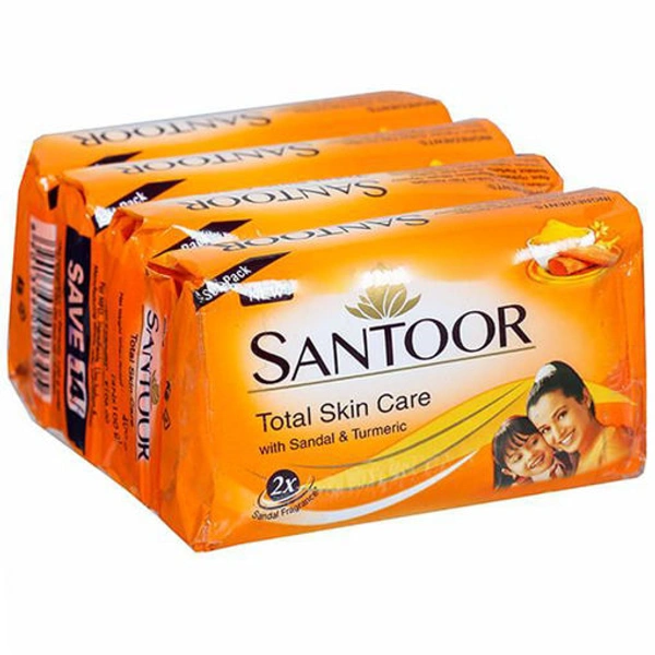 Santoor Sandal & Turmeric Soap - 4×125