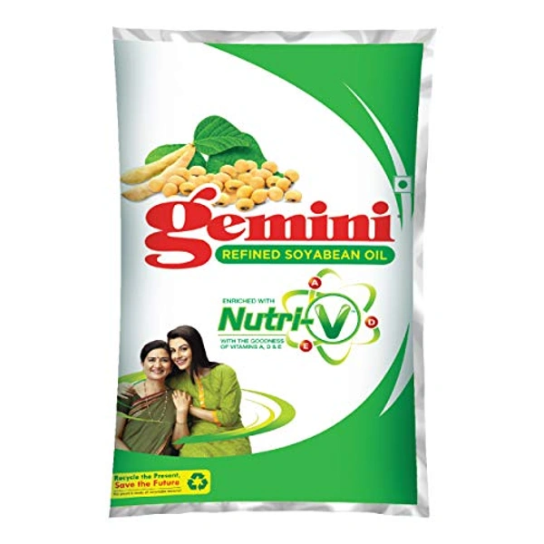 Gemini Refined Soyabean Oil  - 1 Ltr