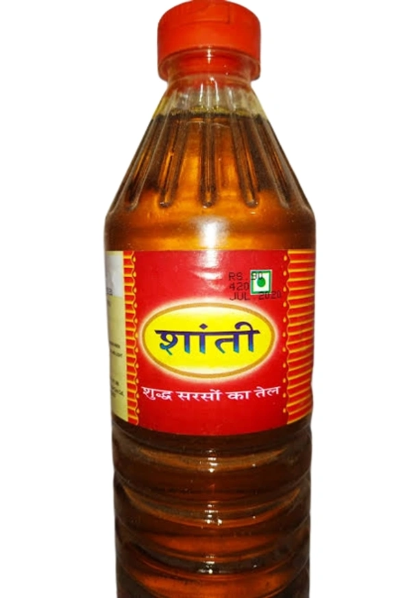 Shanti Kachi Ghani Oil - 1ltr