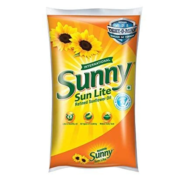 Sunny Sun Lite Refined Sunflower Oil  - 1ltr