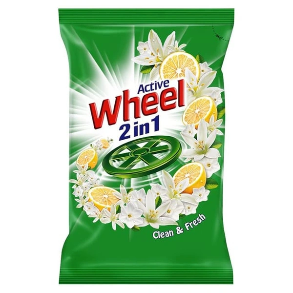 Wheel Green Leamon And Jasmine Detergent Powder  - 500 Gms