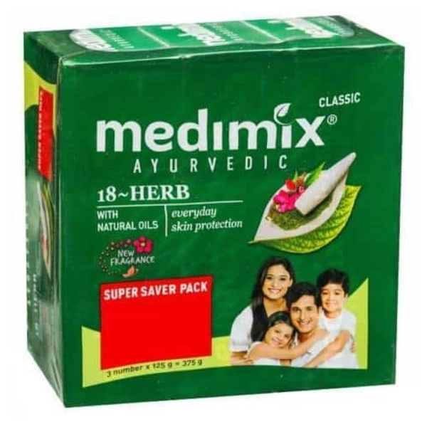 Medimix Ayurvedic Classic 18 Herbs Soap - 4 × 125 Gm