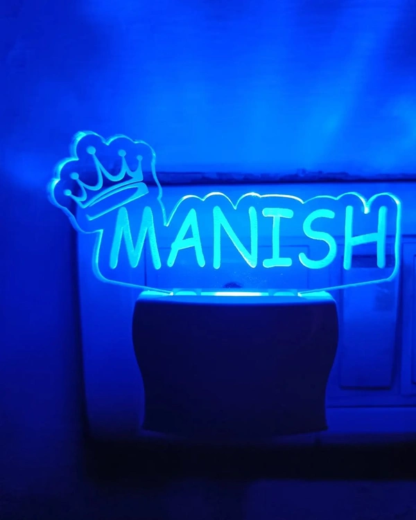 PBA NAME LAMP WITH MULTIPLE COLOURS (SINGLE NAME - White