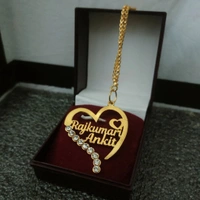 PBA ALL DOUBLE NAME PENDANT GOLD/SILVER  - GOLD, SILVER