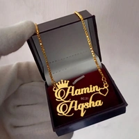 PBA ALL DOUBLE NAME PENDANT GOLD/SILVER  - GOLD, SILVER