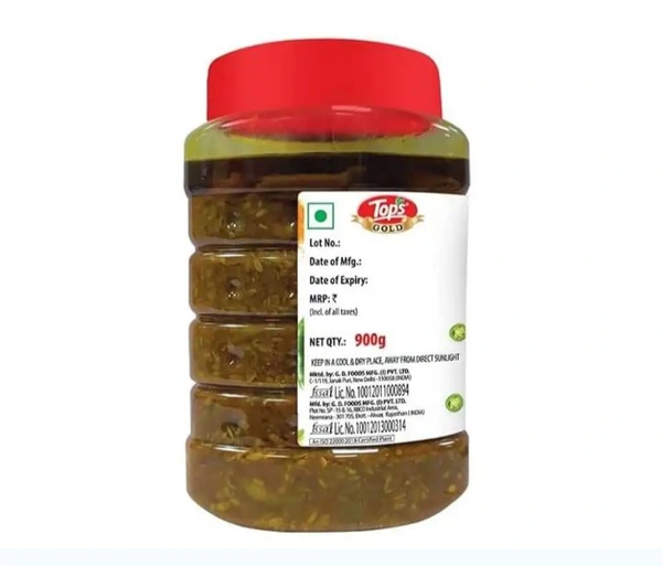 Pickle - Tops Green Chilli-900g