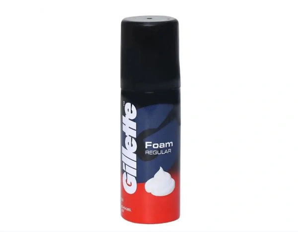 Gillette Foam Regular Shaving (Tin Spray Bottle) - 50gm