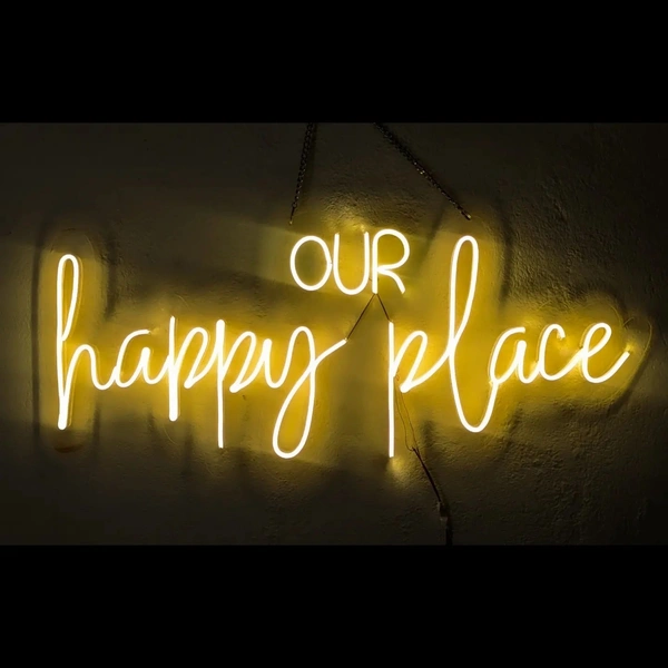 Our happy place - warm white, 1.5×3 sq. feet