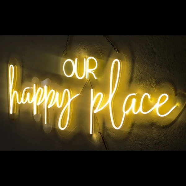 Our happy place - warm white, 1.5×3 sq. feet