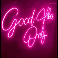 Good vibes only neon sign - pink, 2×3 sq. feet