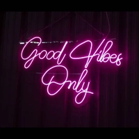 Good vibes only neon sign - pink, 2×3 sq. feet