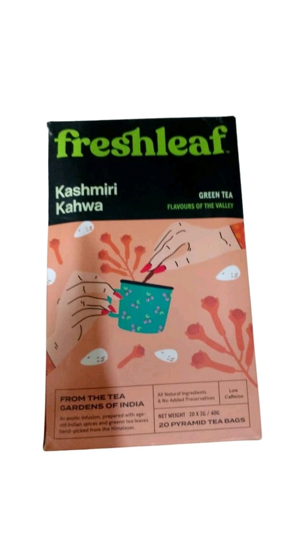 Kashmiri Kahwa -freshleaf-Green Tea - 20x2G/40G