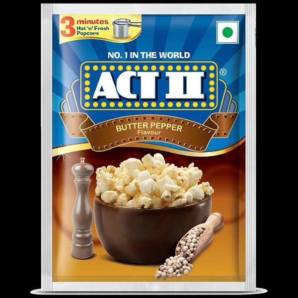 ACT II Instant Popcorn - Butter Pepper Flavour - 70gm