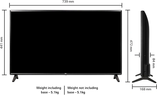 LG. LG SMART LED TV 32INCH  - 32inch, BLACK