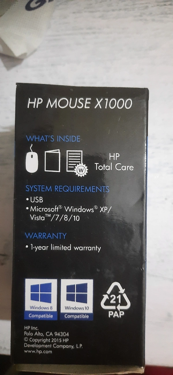 HP Mouse X1000