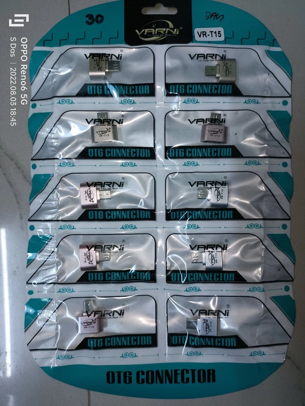 OTG Connector Micro  - White Pink Golden