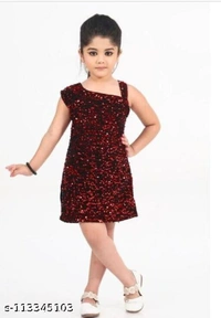 Frocks & Dresses  - Wine & Bottle Green, 1 Yr To 8 Yr
