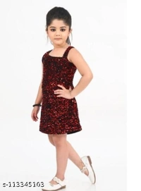Frocks & Dresses  - Wine & Bottle Green, 1 Yr To 8 Yr