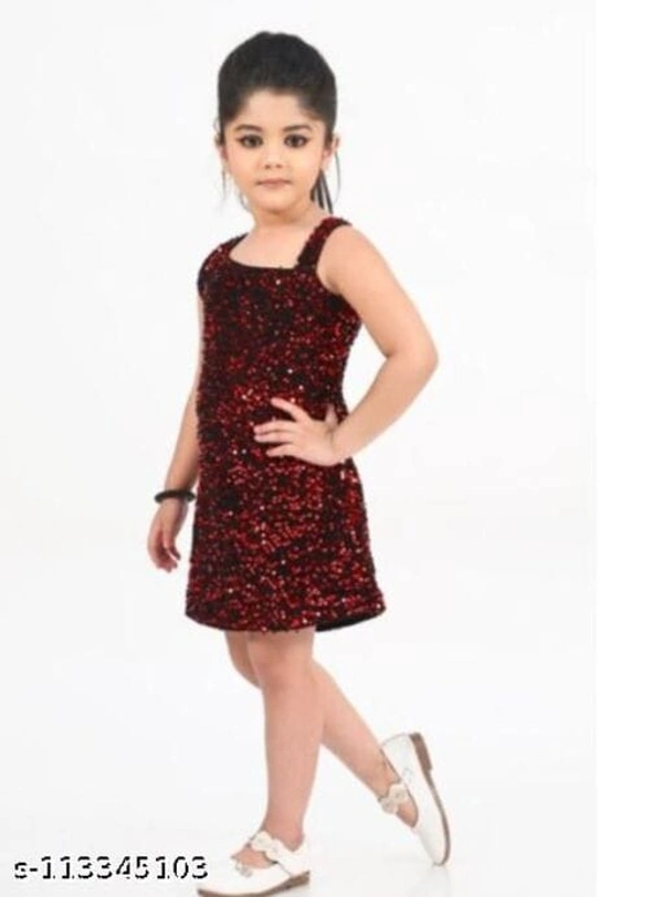 Frocks & Dresses  - Wine & Bottle Green, 1 Yr To 8 Yr