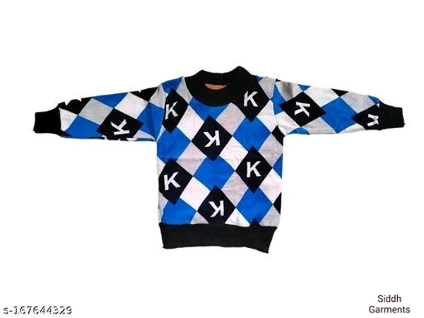 Kids Woolen Sweater Boys And Girls - Black, All Size Available