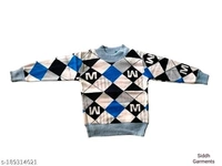 Kids Woolen Sweater Boys And Girls - Black, All Size Available