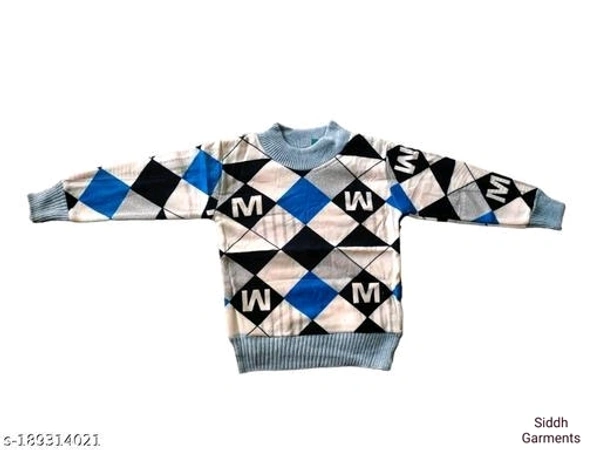 Kids Woolen Sweater Boys And Girls - Black, All Size Available
