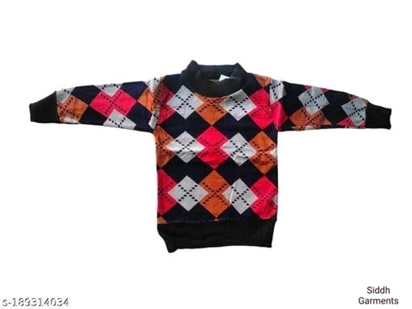 Kids Woolen Sweater Boys And Girls - Red