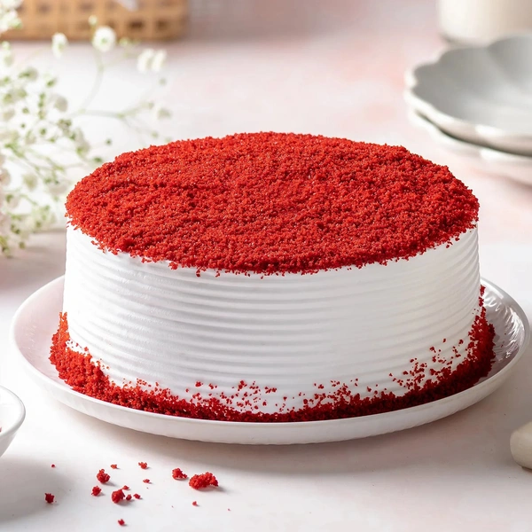 Red Velvet Fresh Cream Cake Half kg