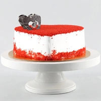 Red Velvet Heart Cake Half Kg