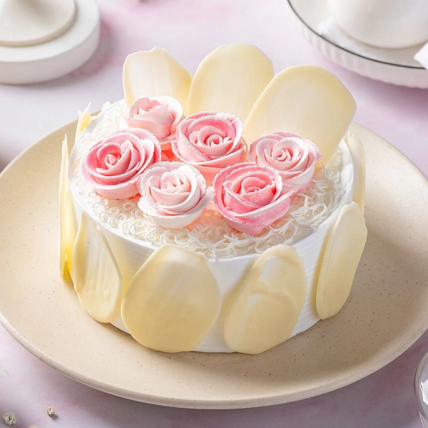 Rosy White Forest Cake- Half Kg