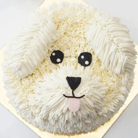 Designer Adorable Pup  Cake Half Kg
