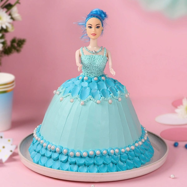 Designer Sea Princess Doll Cake 1.5 Kgs