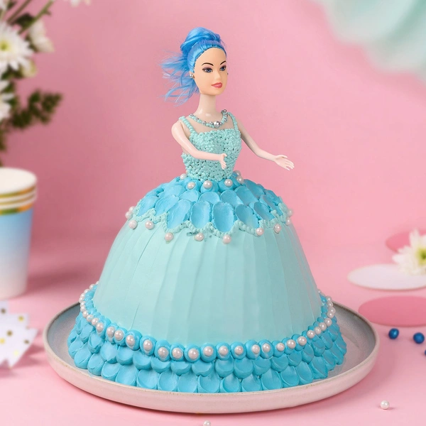 Designer Sea Princess Doll Cake 1.5 Kgs