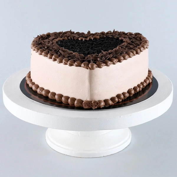 Delicious Heart Shaped Chocolate Cake- Half Kg