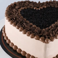 Delicious Heart Shaped Chocolate Cake- Half Kg