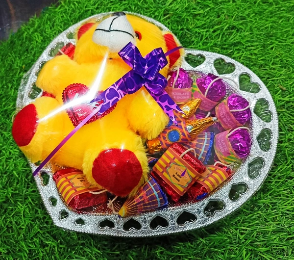 Diwali Cracker Chocolates With Cute Teddy 