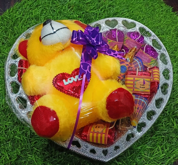 Diwali Cracker Chocolates With Cute Teddy 