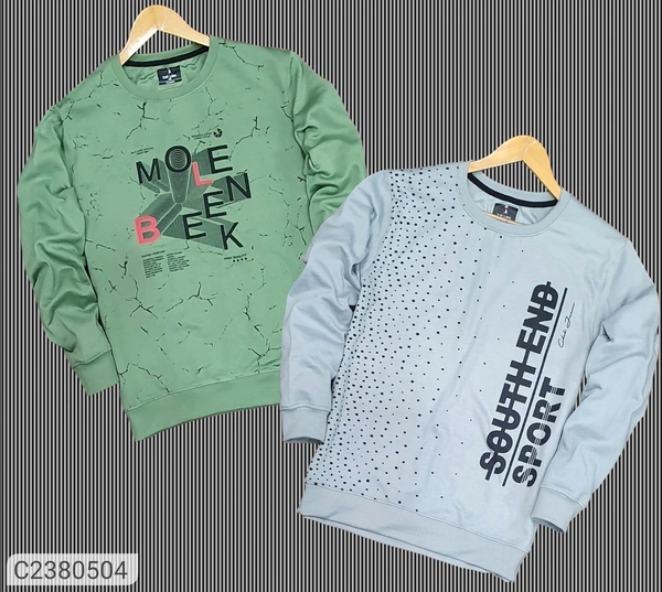 Fleece Printed Fullsleve Mens Swestshirt 