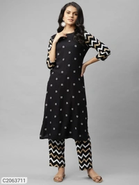 *Catalog Name:* Rigo Printed Viscose Straight Kurti Pant set⚡⚡ Quantity: Only 5 units available⚡⚡*Details:*<p><span style="background-color: rgb(250, 250, 250); color: rgb(249, 75, 75);">Product Name: Rigo Printed Viscose Straight Kurti Pant set Package Contains: 1 piece of Kurti, 1 piece of Pant , 
