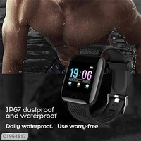 Quality Smart Fitness Band Watch*Details:*Product Name: Smart Fitness Band Watch Package Contains: 1 piece of Smart Fitness Band Watch Material: Plastic &amp; Metal Color: Black Additional Information: This fitness band will only work after installing fitness band application from play store.TO set time of watch you have to install fitness band application.YOU will receive bar code